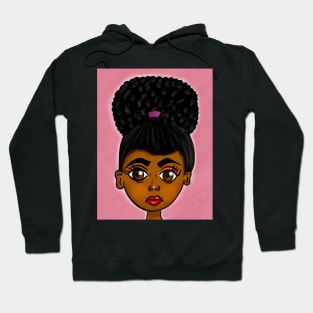 black girl magic digital art illustration Hoodie